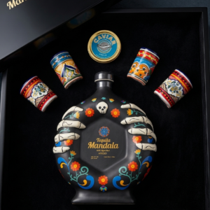 Cofre "El Abrazo del Inframundo": Edición Limitada Tequila Mandala Día de Muertos